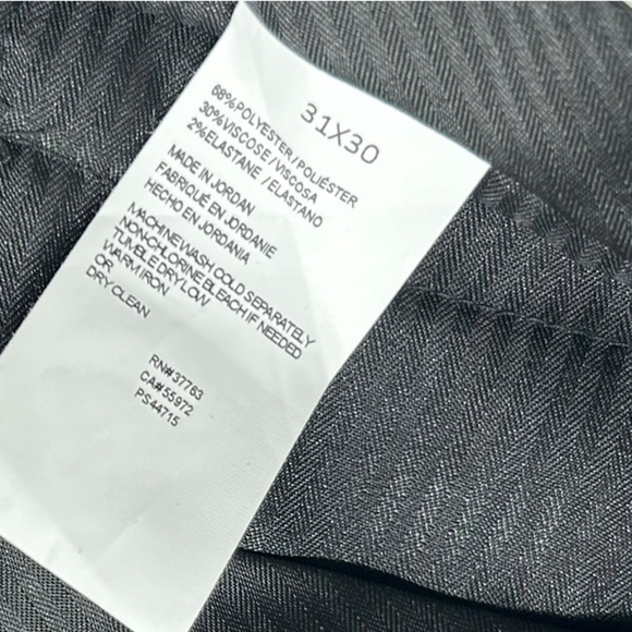 PERRY ELLIS Men's Slim-Fit Herringbone Dress pants slacks work pants Size 31X30 - Picture 8 of 8